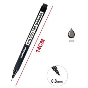 MÖTARRO Műszaki Filctoll - 0.8 mm, Fekete 139278413 - Rajzeszköz