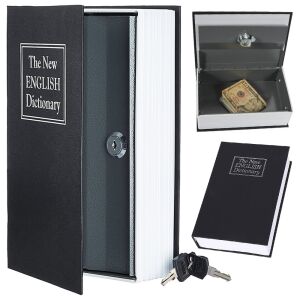 Book-Shaped Security Safe, XXL Size, 24 x 16 cm