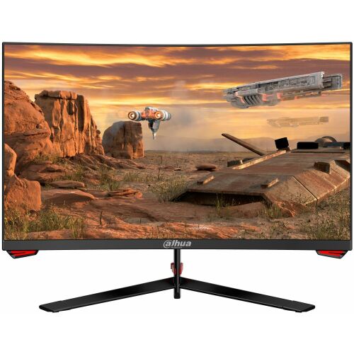 Dahua LM27-E230C 27-palcový zakrivený herný monitor, pohľad spredu