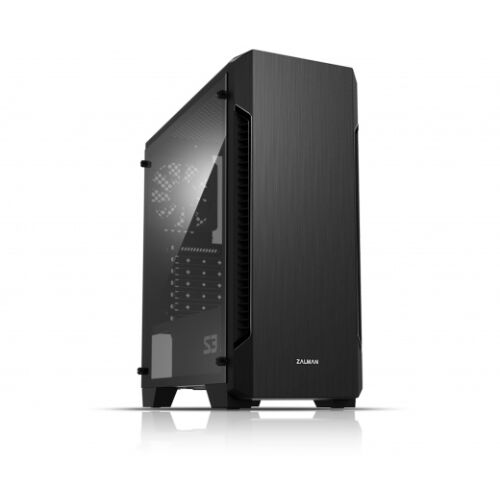 Zalman S3 Fekete PC Ház ferde nézet - Zalman