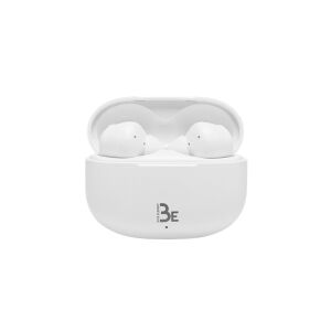 Bluestork BE PRO white wireless earbuds in charging case - Headphone and Bluetooth Speaker