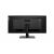Rückansicht des Lenovo ThinkVision P34w-20 34-Zoll-Ultrawide-QHD-Monitors