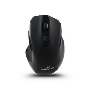 Bluestork M-WL-OFF75 black wireless mouse, front view - Bluestork