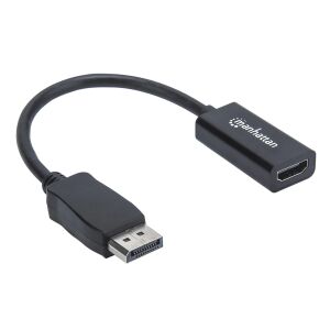 Adapter Manhattan DisplayPort do HDMI - Wysokiej jakości transmisja wideo i audio - Manhattan