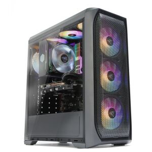 Obudowa PC Zalman N5 MF Czarna Mid-Tower z wentylatorami RGB i panelem bocznym z hartowanego szkła - Zalman