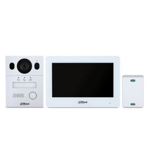 DAHUA KTX01(S) 7 hüvelykes videó kaputelefon szett kültéri egységgel, beltéri monitorral és vezérlővel - Biztonság