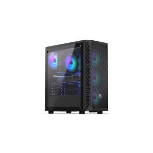 Carcasă PC Endorfy Signum 300 ARGB Neagră cu ventilatoare RGB - Carcase PC
