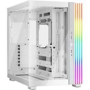 be quiet! Light Base 600 DX White PC Case - Angled View - Be Quiet