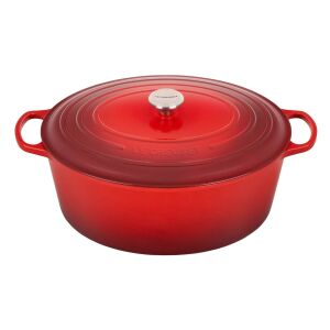 Le Creuset Signature 40cm Piros Öntöttvas Főzőedény - Grillezés & Kültéri főzés