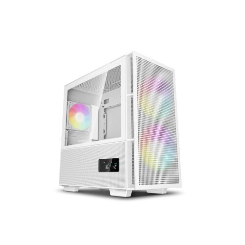DeepCool CH360 DIGITAL WH Fehér Számítógépház Digitális Kijelzővel - DeepCool