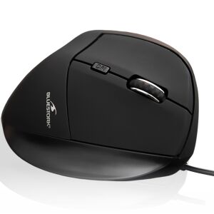Bluestork Ergonomic Wired Mouse - Comfortable Grip - Bluestork