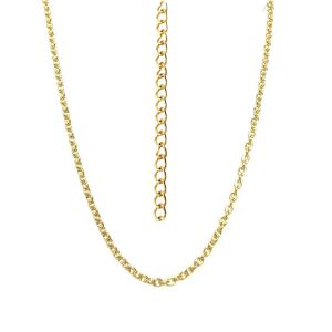 Rozsdamentes Acél Nyaklánc - 4mm, 80cm, Arany/Ezüst