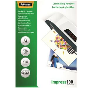 FELLOWES A3 Lamináló Fólia - 100 mikron, Fényes, 100 db 139305253 - Lamináló fólia