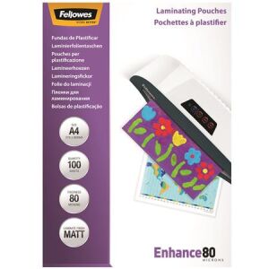 FELLOWES A4 Lamináló Fólia - 80 mikron, Matt, 100 db 139308755 - Lamináló fólia