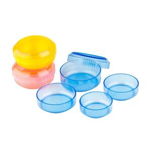 KOH-I-NOOR Műanyag Ecsettál Készlet - 5 db, Vegyes Színek, Egymásba Rakható 139308762 - Ecsettál