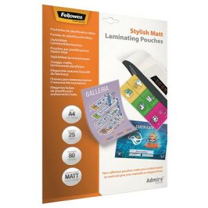 FELLOWES Admire Stylish Matt Lamináló Fólia - A4, 80 mikron, 25 db 139306463 - Lamináló fólia