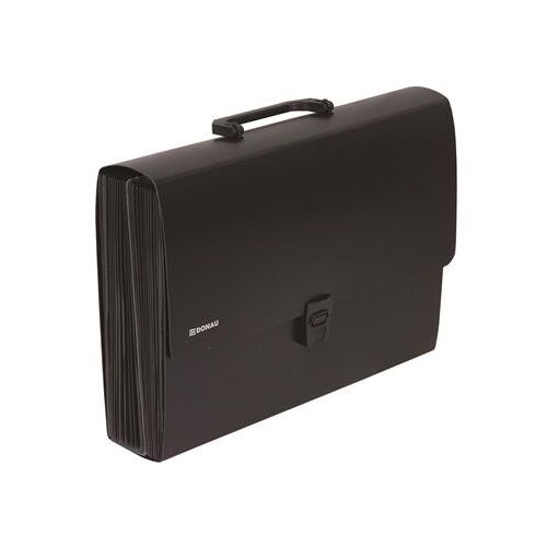 DONAU Harmonikatáska - 26 zsebes, A4, Fekete 139306356