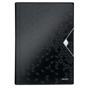 Leitz Wow Harmonikamappa - A4, 6 rekeszes, Fekete 139306360 - Harmonika mappa