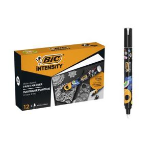 BIC Intensity Fehér Dekorációs Marker Csomag - 12 db, 1.5-2.3mm 139306399 - Marker
