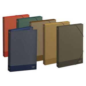 AMBAR Kraft A4 Karton Füzetbox - 40mm, Vegyes Színek 139309540 - Füzetbox