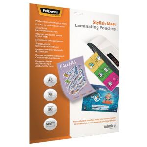 Fellowes A3 Matt Lamináló Fólia - 80 mikron, 25 db 139309558 - Lamináló fólia