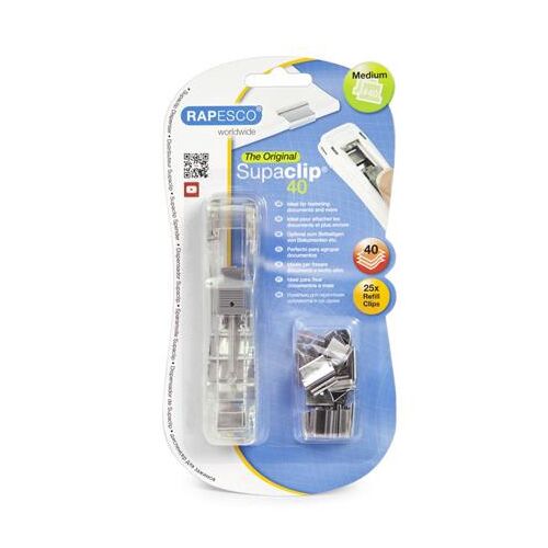 Rapesco Supaclip 40 Kapocs Adagoló - Ezüst kapcsokkal 139308111