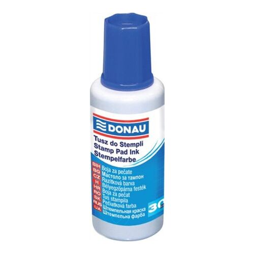 DONAU Bélyegzőfesték - Kék, 30 ml - Irodai használatra