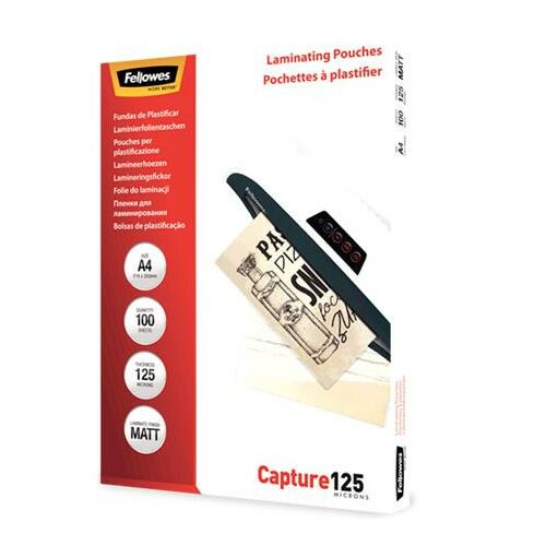 FELLOWES A4 Matt Lamináló Fólia - 125 mikron, 100 db 139308299