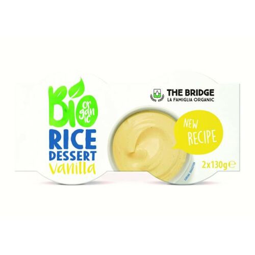 THE BRIDGE Bio Rizs Desszert - Vanília, 2x130g