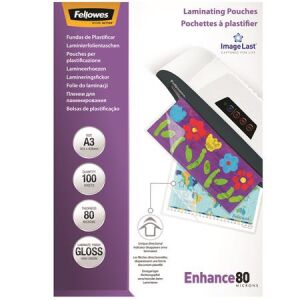 FELLOWES A3 Lamináló Fólia - 80 mikron, Fényes, 100db 139308524 - Lamináló fólia