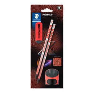 STAEDTLER Norix® 181 Grafitceruza Készlet - HB, Hegyezővel, Radírral 139307386 - Grafitceruza