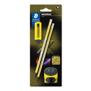 STAEDTLER Norix® HB Grafitceruza Készlet - Hegyezővel, Radírral 139307388 - Grafitceruza