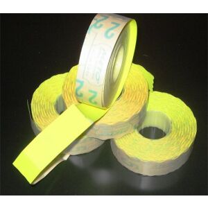 METO Árazógépszalag 19x16 mm - Citromsárga, 5 tekercs 139307733 - Árazószalag