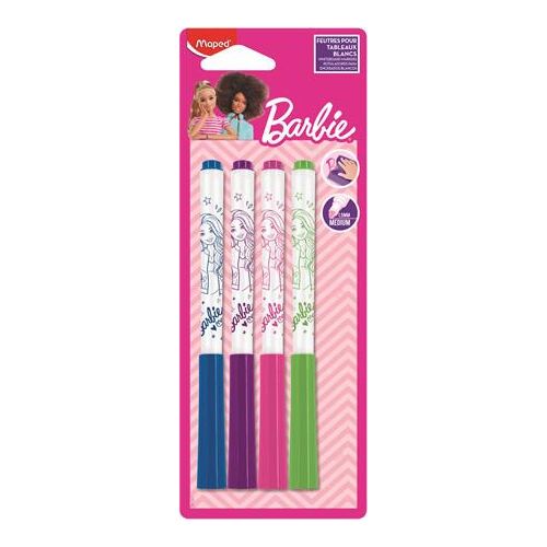 MAPED Barbie Táblamarker Készlet - 4 szín, 1.5 mm
