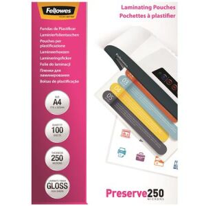 Fellowes A4 Lamináló Fólia - 250 mikron, Fényes, 100 db 139307899 - Lamináló fólia