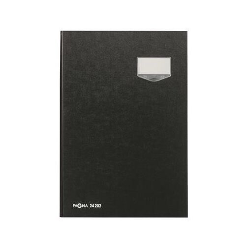 PAGNA A4 Aláírókönyv - 20 Rekeszes, Fekete Karton 139308023