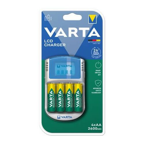 VARTA LCD Akkumulátor Töltő - 4xAA 2600mAh Akkuval 139308228