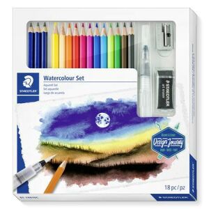 STAEDTLER Design Journey Akvarell Ceruza Készlet - 12 szín, Tartozékokkal 139309212 - Művészceruza