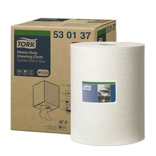 Tork Heavy Duty Tisztítókendő - Tekercses, Nagy Teljesítményű, W2 Rendszer