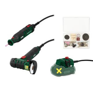 PARKSIDE PMBSA 20-Li A1 Vezetékes Mini Szerszámkészlet tartozékokkal és akkumulátor adapterrel, akkumulátor nélkül - Multifunkciós szerszám