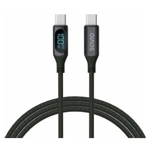 Kabel USB - USB C z wyświetlaczem, 100W, CL-174 140738268 - Kabel USB