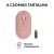 Logitech Pebble Mouse 2 M350S - Bezdrôtová myš - Ružová 145431280