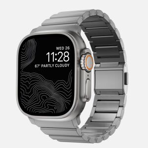 Nomad Titanium Szíj Apple Watch-hoz - Ezüst, 42/44/45/49mm 139315287 - Okosóra szíj