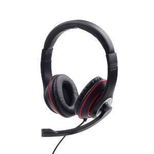 Gembird MHS-03-BKRD Kopfhörer & Headset Verkabelt Kopfband Gaming Schwarz, Rot 139321596 - Gembird