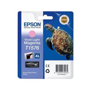 Epson T1576 UltraChrome K3 Világos Magenta Eredeti Tintapatron 139322291 - Nyomtató kellék