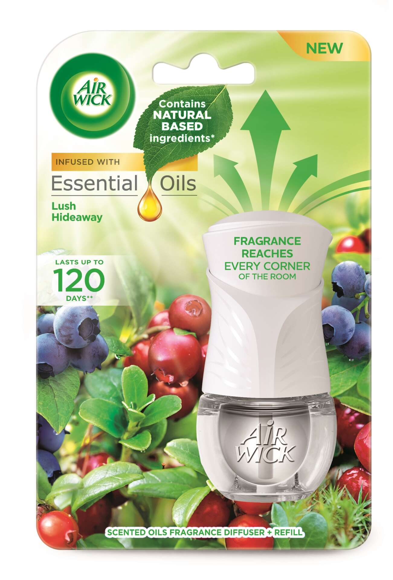 Air Wick Elektromos légfrissítő készülék Buja Rejtek utántöltővel 19ml