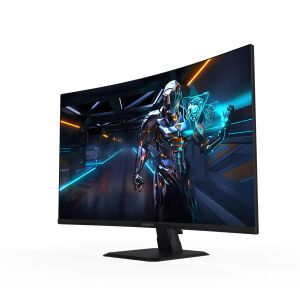 Извит гейминг монитор Gigabyte GS32QCA 31.5 инча с QHD резолюция и 180Hz честота на опресняване - Монитор