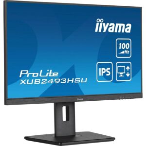 Monitor iiyama ProLite XUB2493HSU-B7 24 cale IPS widok z przodu - Iiyama Monitor