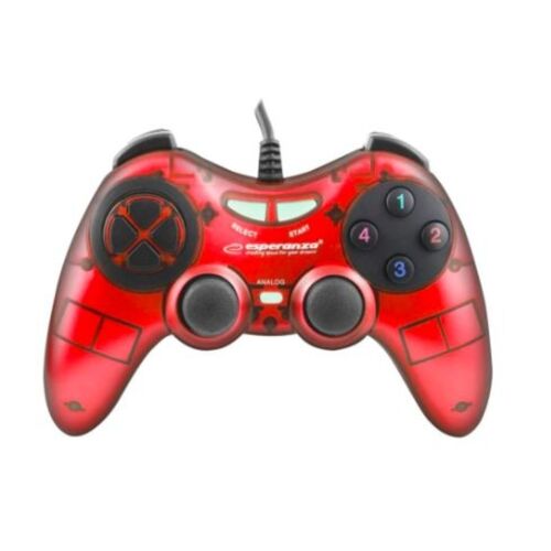 Esperanza Fighter PC Gamepad - Piros, Vibrációs, USB 139330500