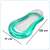 Dimensions of turquoise Bestway Aqua Lounge inflatable pool float